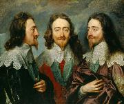 Anthony Van Dyck Charles I in Three Positions (mk25) oil painting